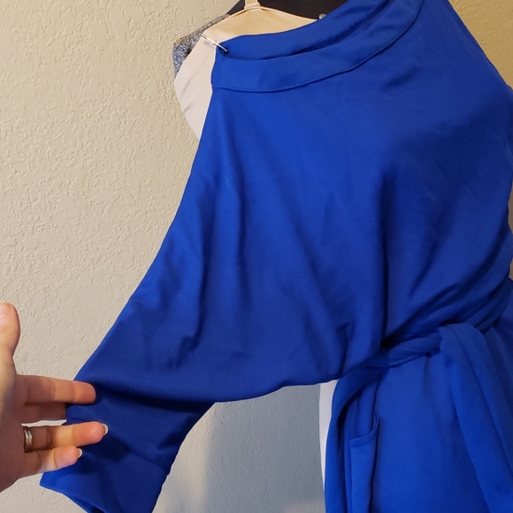NEW Royal blue off the shoulder pantsuit - Picture 4 of 4